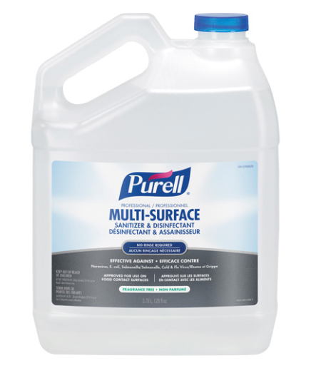 Professional Multi-Surface Sanitizer & Disinfectant  - Unscented (3.78L)