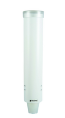 Distributeur de gobelets à tirage moyen pour gobelets de 4 à 10 oz - Blanc
