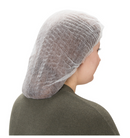 Pleated Bouffant Cap - White 21" (1000/cs)