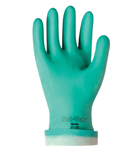 Solvex® 37-175 Gants en nitrile doublés floqué résistants aux produits chimiques 15-Mil 13"- 2X-Large