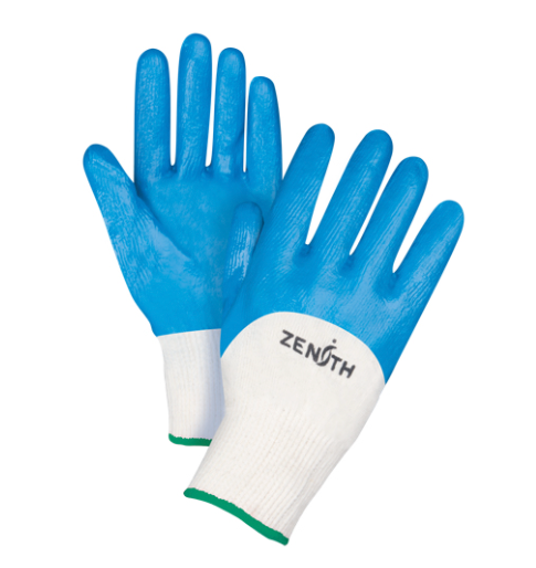 Medium-Weight Nitrile Coated Gloves Cotton Shell 13g - Small