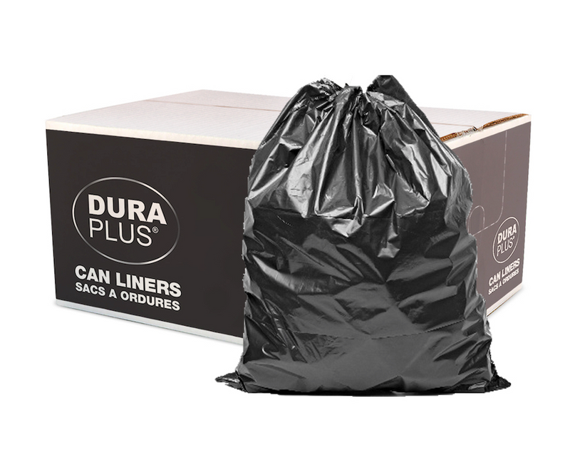 Garbage Bags 35x50 Black LLDPE 2-Mil - XX-Strong (50/cs)