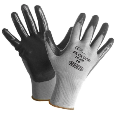 Flexsor™ 76-400 Foam Nitrile Palm Coated Nylon Gloves - 8/Medium (12-Pack)