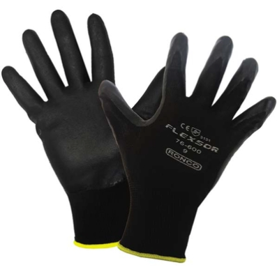 Flexsor™ 76-600 Foam Nitrile Palm Coated Nylon Gloves - 8/Medium (12-Pack)