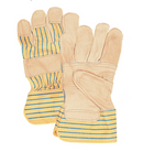 Grain Leather Patch Palm Fitters Gloves Cotton Lined - X-Large