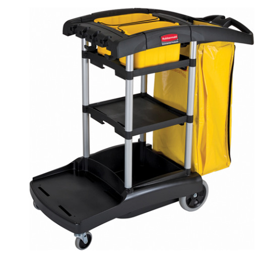 High Capacity janitorial Cleaning Cart With Bins