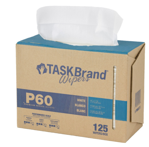 TaskBrand® P60 Premium Series - Essuie-tout tout usage (125/boîte)