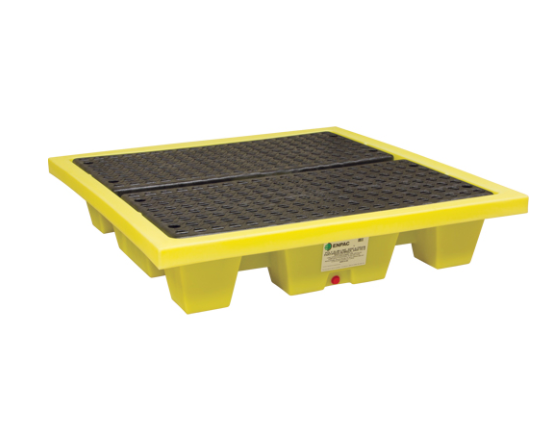 Poly-Slim-Line™ 6000 - With Drain 66 US gal. Spill Capacity 54" x 54" x 12"