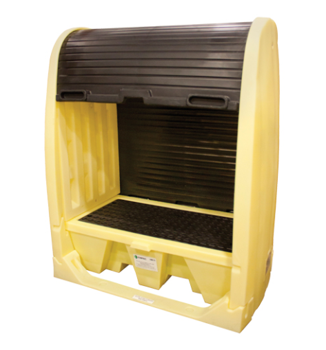 Drum Hardcover & Spillpallet™ Without Drain 60" L x 37" W x 72" H 2000 lbs. Load Capacity