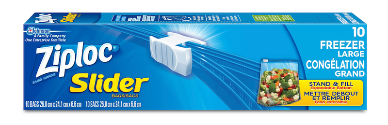 Ziploc® Freezer Slider Bag (12 x 10ct/case)