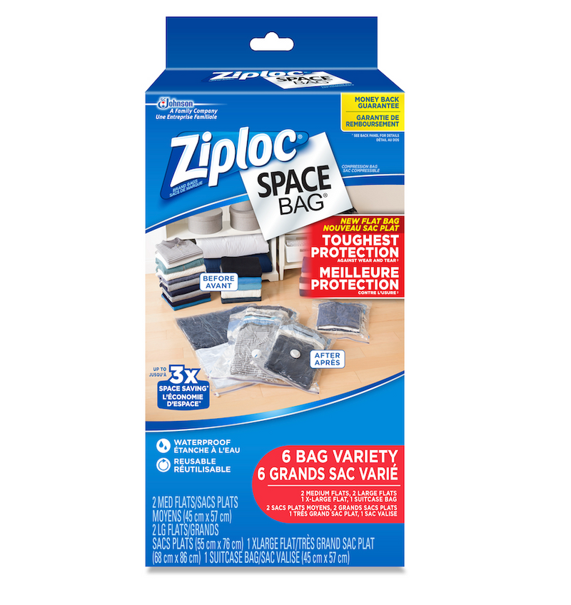 Ziploc® Space Bag® 6 Bag Variety (3/cs)