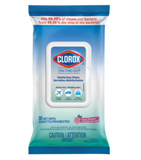 Clorox - Lingettes désinfectantes On-The-Go (30ct)
