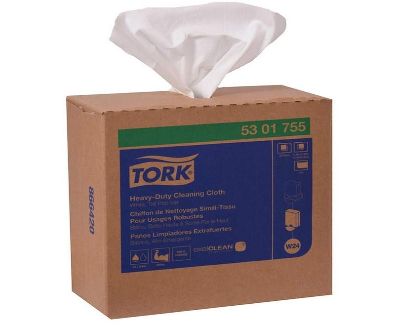 Industrial Heavy-duty Cleaning Cloth - Pop-up Box (5 x 80ct/cs)