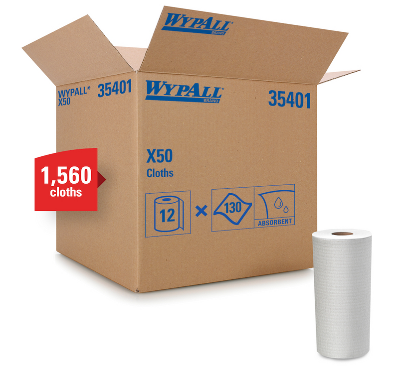 WypAll® X50 35401 - Chiffons tout usage (12 x 130/cs)