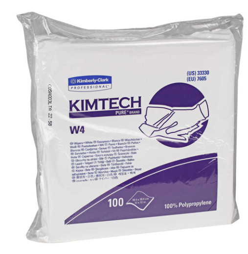 Kimtech™ Pure W4 - Chiffons secs spécialisés 12"x 12"(100s)