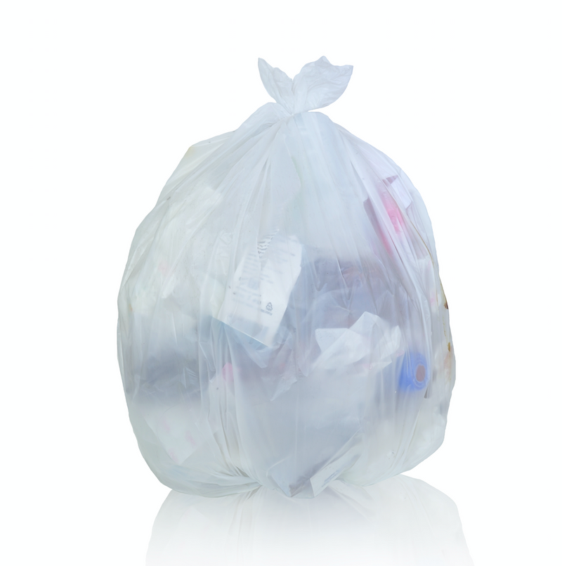 Garbage Bags 18" x 20" White - Regular (500/cs)