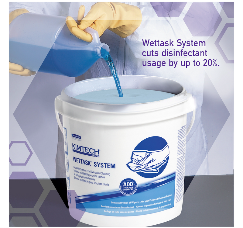 Kimtech™ WetTask™ 06411 - Système d'essuyage désinfectant (6 x 90s)