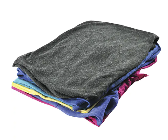 Chiffons d'essuyage colorés pour t-shirt en matériau recyclé (10 lb)