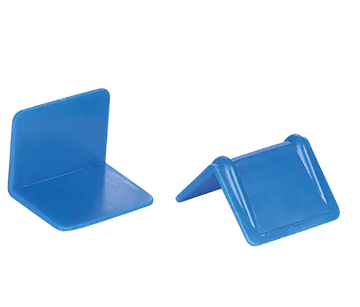 Protecteurs de sangle en plastique bleu 1"x 1,25"(1000/cs)
