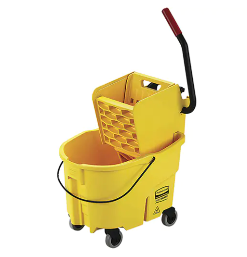 WaveBrake® - Mop Bucket and Wringer Side Press 24.6L - Yellow (26 Quart)