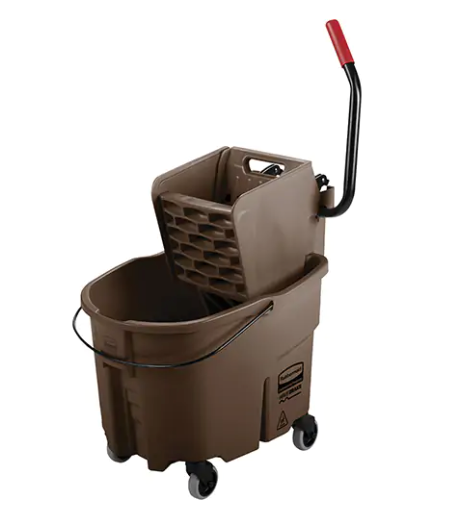 WaveBrake® - Mop Bucket and Wringer Side Press 33.1L - Brown (35 Quart)