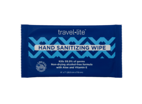 Travel Lite - Alcohol-Free Hand Sanitizing Wipes with Aloe & Vitamin E - Individually Wrapped