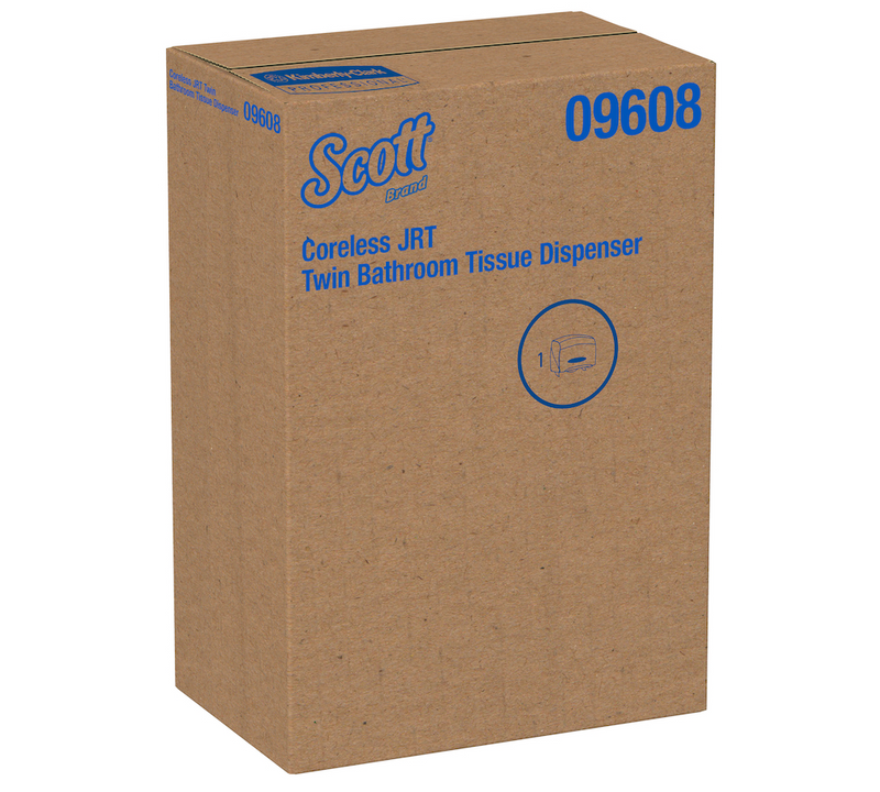 09608 Scott® Essential - Distributeur de papier hygiénique à deux rouleaux sans mandrin