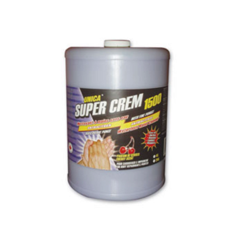 Super Crem 1500 - Antibacterial Lotion Hand Cleaner with Pumice (4L)