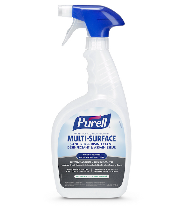 Assainisseur et désinfectant professionnel multi-surfaces (946 ml)