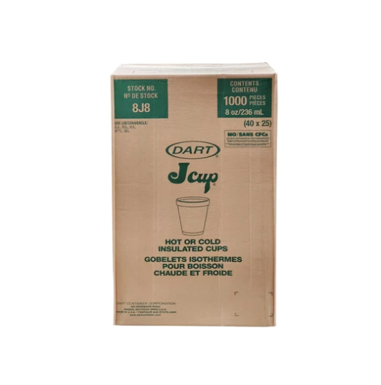 Genpak - Tasses en styromousse 10 oz, 40 paquets de 25