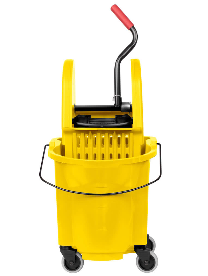WaveBrake® - Mop Bucket and Wringer Down Press 33.1L - Yellow (35 Quart)