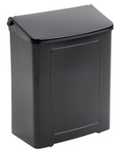 Récipient pour serviettes hygiéniques en plastique - Noir