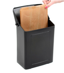 Récipient pour serviettes hygiéniques en plastique - Noir