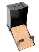 Récipient pour serviettes hygiéniques en plastique - Noir