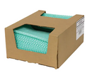 SaniWorks® Foodservice Counter Cloths 12" x 21", Green - Case of 150 (N-F110QCG2)