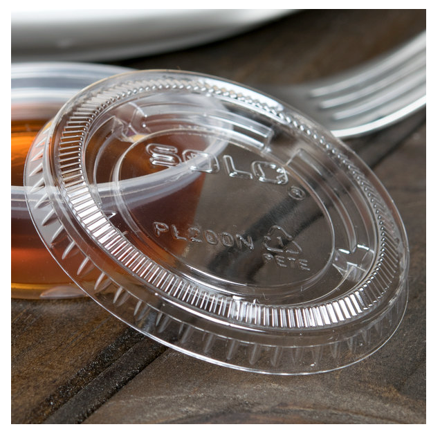 Solo® PL200N Clear Portion Container Lid for 1.5-2.5oz (2500/cs)