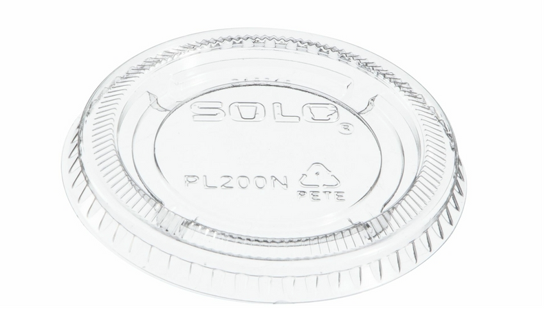 Couvercle de conteneur de portion transparente Solo® PL200N pour 1,5-2,5 oz (2500/cs)