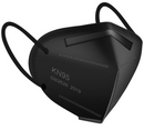 Masque facial tridimensionnel à 5 ​​couches KN95 - Noir (paquet de 5)