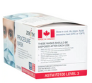 Masque facial - ASTM niveau 3 (50/boîte)