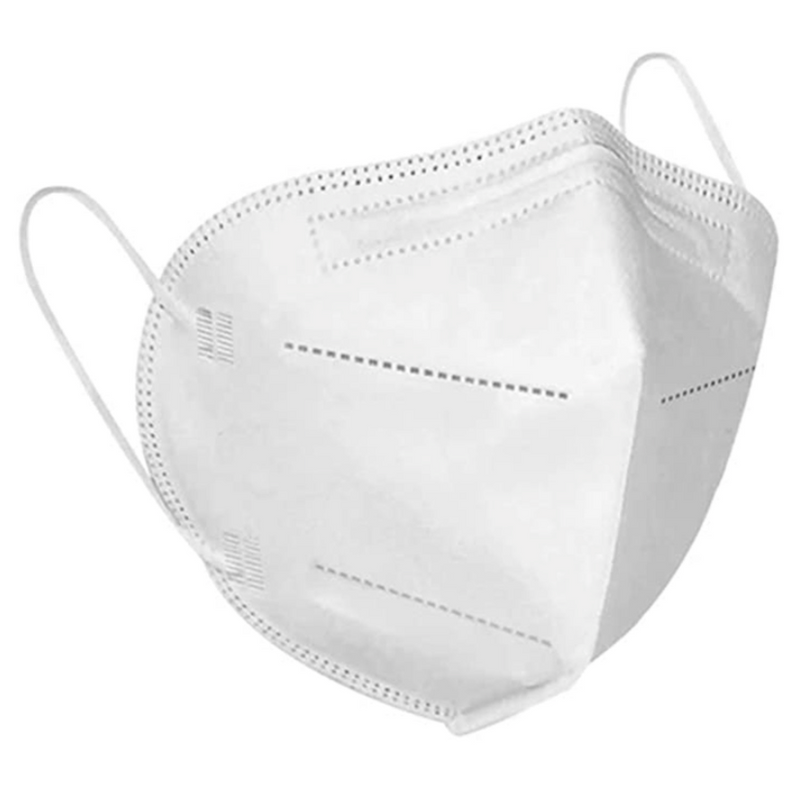 KN95 Three Dimensional 5-Layer Face Mask - White (5-Pack)
