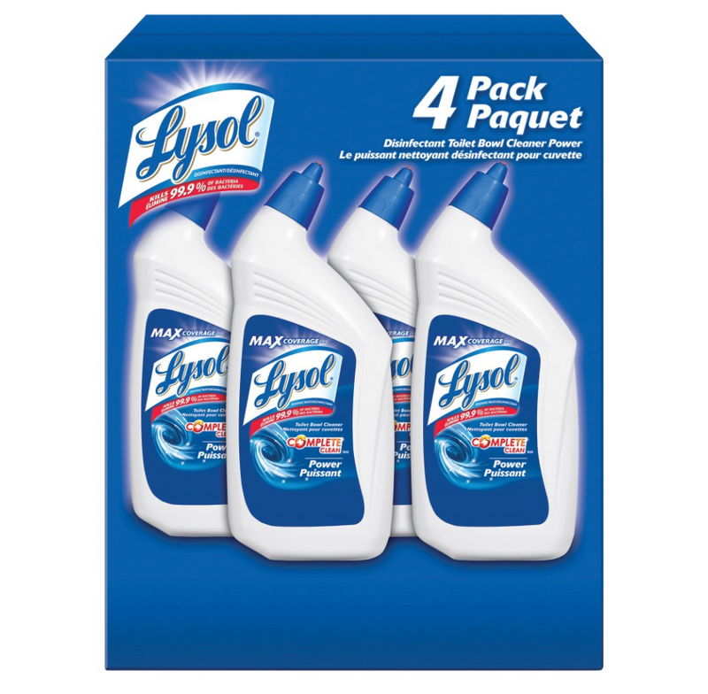 Toilet Bowl Cleaner & Disinfectant Power Complete (4 x 946mL)