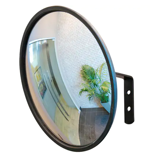 Indoor/Outdoor Mirror with Bracket - Black 26"