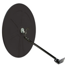 Indoor/Outdoor Mirror with Bracket - Black 36"