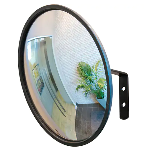 Indoor/Outdoor Mirror with Bracket - Black 36"
