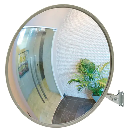 Indoor/Outdoor Mirror with Telescopic Arm - Beige 18"