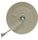 Indoor/Outdoor Mirror with Telescopic Arm - Beige 30"