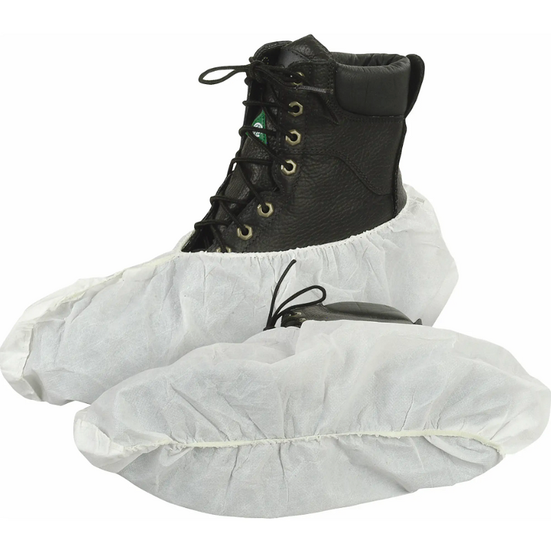 Couvre-chaussures en polypropylène blanc - très grand (paquet de 300)