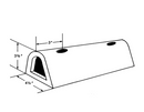 Défenses de quai en caoutchouc extrudé 4,5"x 12"x 3,75"