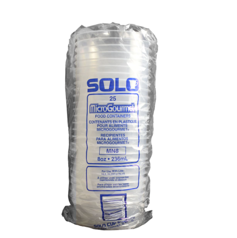 MN8-0100 MicroGourmet® Plastic Deli Container 8oz (500/cs)