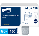 2465110 Papier hygiénique doux de qualité supérieure 2 épaisseurs (80 x 450)